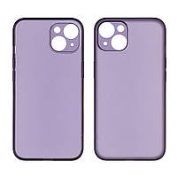 Чохол Matt Protective для Apple iPhone 14 темно-фіолетовий Люкс