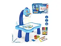 Дитячий столик з проєктором для малювання з підсвічуванням, мелодією та фломастерами