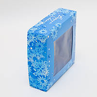 Упаковка для цукерок ручної роботи 110*110*37 новорічна