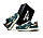 Чоловічі кросівки замша шкіра текстиль Reebok Classic Leather Hexalite Green Beige, Рибок зелені. Чоловіче взуття, фото 3