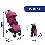 Коляска прогулянкова дитяча Chicco Trolley Me Рожева, фото 9