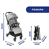 Коляска прогулянкова дитяча Chicco Trolley Me Сіра, фото 9
