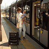 Коляска прогулянкова дитяча Chicco We Чорна (з автоматичною системою складання, ручна поклажа), фото 5