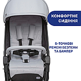 Коляска прогулянкова дитяча Chicco We Сіра (з автоматичною системою складання, ручна поклажа), фото 8