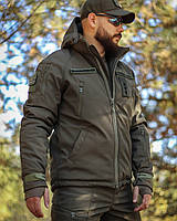 Куртка тактична зимова Хантер хакі Софтшелл