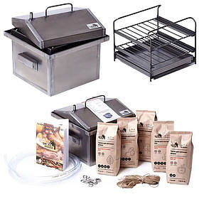 Коптильня Smoke House S Original для гарячого копчення зі сталі, 1.5 мм. метал + Подарунок