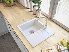 Кухонна мийка GRANITAN MILANO WHITE біла *