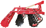 Дисковий лущильник навісний ЛДН-2,5, легка борона на пружинних вібростойках, до трактора МТЗ, ширина 2,5 м, фото 3