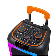 Акустична переносна колонка-валіза на коліщатках NDR-1097 40Вт, фото 7