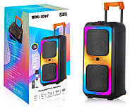 Акустична переносна колонка-валіза на коліщатках NDR-1097 40Вт, фото 10