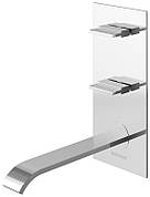 Змішувач для раковини (умивальника) KOHLMAN AXIS CHROME + BOX прихованого монтажу