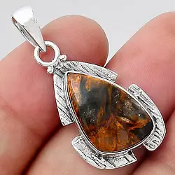 Пітерсіт срібний кулон, 032ПП