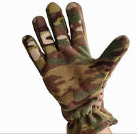 Рукавички двошарові олива фліс (PRC)