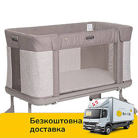 Ліжечко приставне дитяче Chicco Next 2 Me Forever 3в1 Бежеве