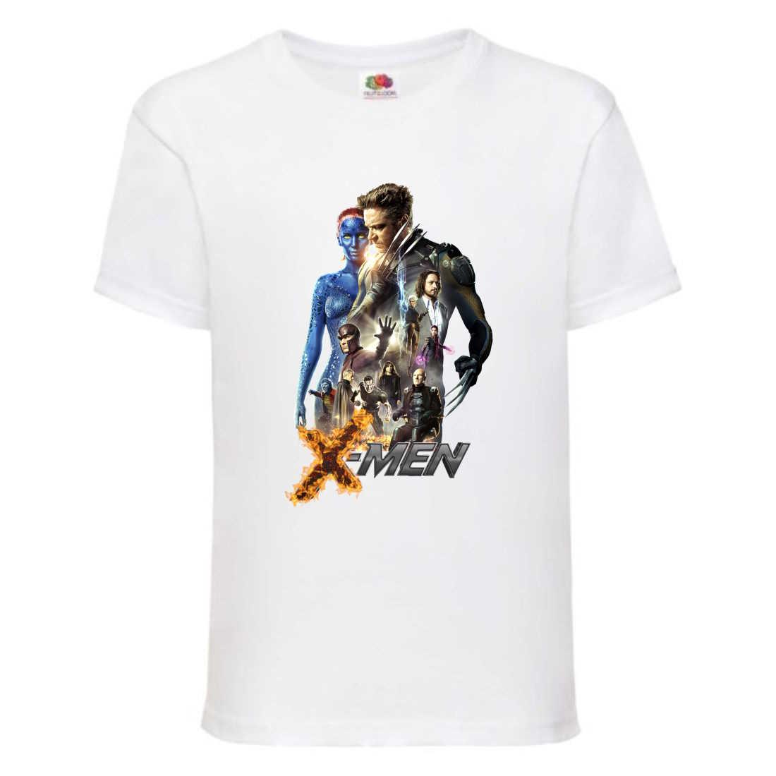 Футболка дитяча Люди Ікс (x-men 001) біла, 98-104-116-128-140-152-164 розмір