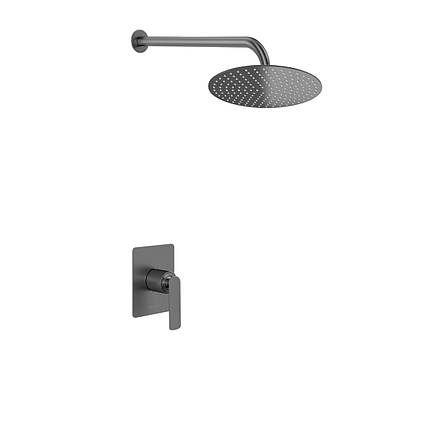 Душова система KOHLMAN EXPERIENCE 30 GRAPHITE + BOX прихованого монтажу, фото 1