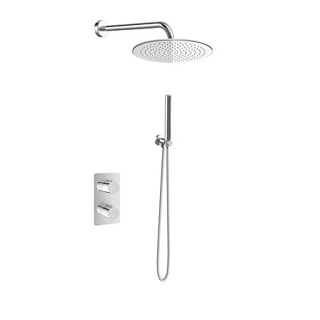 Душова система KOHLMAN EXPERIENCE 35 CHROME з термостатом + BOX прихованого монтажу, фото 1