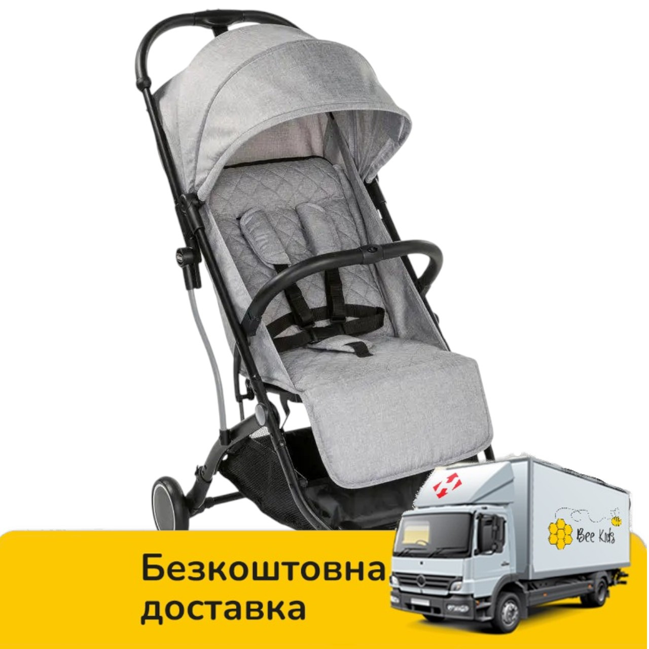 Коляска прогулянкова дитяча Chicco Trolley Me Сіра, фото 1