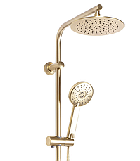 Душовий гарнітур REA BLISS BRUSHED GOLD із термостатом, фото 3