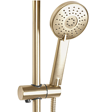 Душовий гарнітур REA BLISS BRUSHED GOLD із термостатом, фото 4