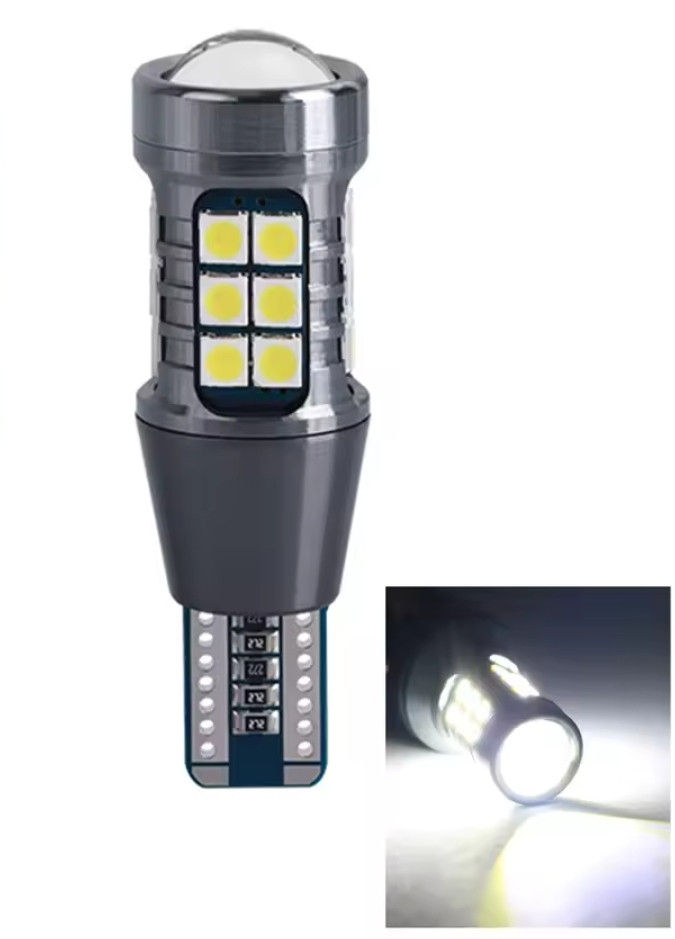 Ціна за 1 шт., LED T15/W16W 3030-27SMD CANBUS Світлодіодна лампа для стайлінгу автомобілів,