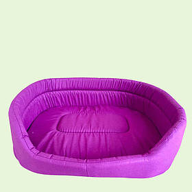 Лежанка для собак і котів з вузькими бортиками Теремок №2, 45×34×14 см (1763)