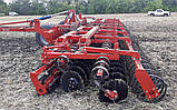 Дисковий лущильник причіпний ЛДП-8, ширина 8 м, легка борона на пружинних вібростойках, фото 2