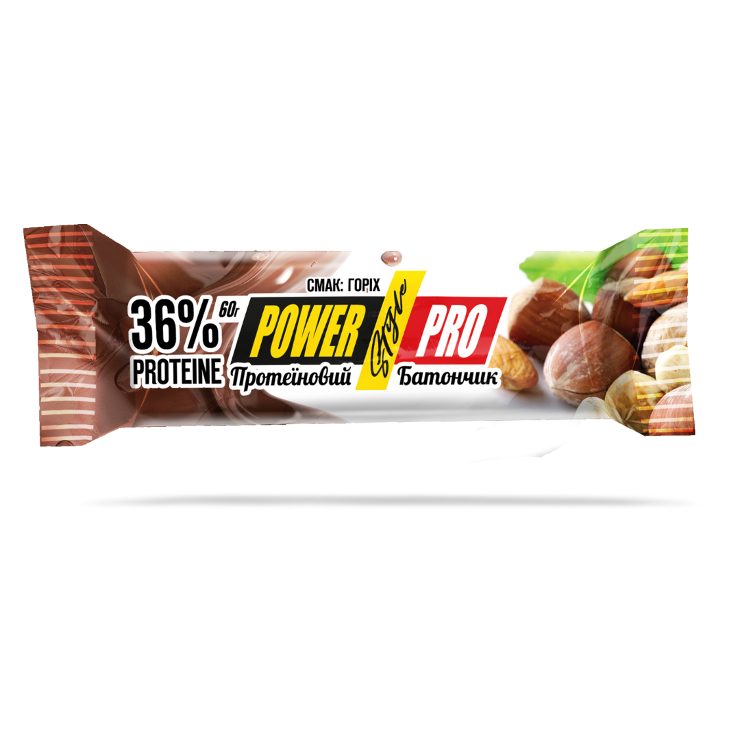 Протеїновий батончик 36% 60 г горіх Nutella