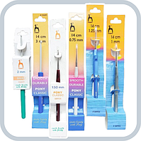 Гачки для в'язання PONY з пластиковою ручкою