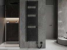 Сушка для рушників MEXEN HELIOS 180х50 BLACK 900W електричний, фото 4
