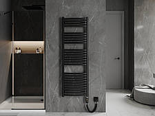 Сушка для рушників MEXEN HELIOS 150х50 BLACK 900W електричний, фото 4