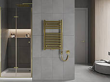 Сушка для рушників MEXEN HADES 80х50 GOLD 300W електричний, фото 4