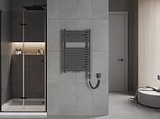 Сушка для рушників MEXEN HADES 80х50 ANTHRACITE 600W електричний, фото 4