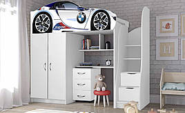 Ліжко-кімната в дитячу з ЛДСП BED ROOM 1 + Комод 3 Viorina-Deko