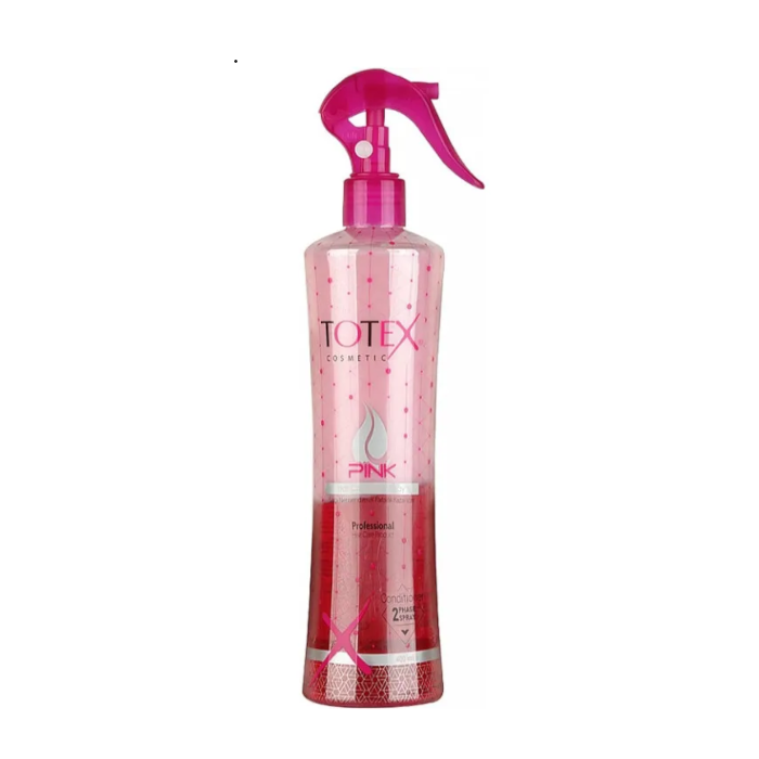 Двофазний спрей-кондиціонер для волосся Totex Pink Hair Conditioner Spray 400 мл (Tot64014)