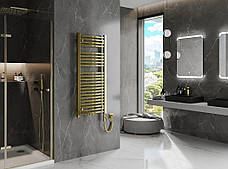 Сушка для рушників MEXEN PLUTON 120х50 GOLD 600W електричний, фото 3