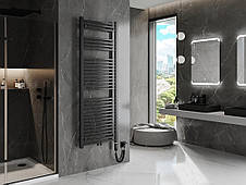 Сушка для рушників MEXEN PLUTON 170х60 BLACK 900W електричний, фото 3