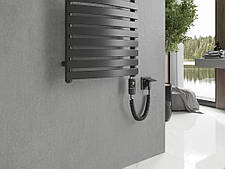 Сушка для рушників MEXEN BACHAS 160х50 ANTHRACITE 900W електричний, фото 5