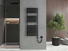 Сушка для рушників MEXEN BACHAS 120х50 BLACK 600W електричний, фото 4