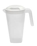 Глечик пластиковий з кришкою 1,7 літра прозорий (ПП КВВ), фото 2