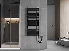 Сушка для рушників MEXEN CERES 120х50 BLACK 600W електричний, фото 4