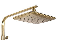 Душовий гарнітур REA TOM BRUSHED GOLD матове золото з термостатом, фото 3