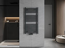 Сушка для рушників MEXEN ARES 120х60 ANTHRACITE водяна, фото 4