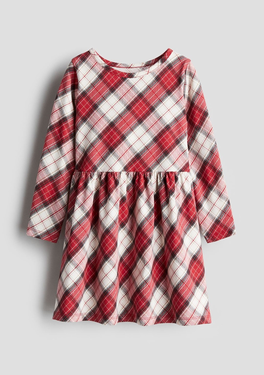 Плаття для дівчинки червона в клітинку H&M 98/104, 110/116, 122/128см, фото 1