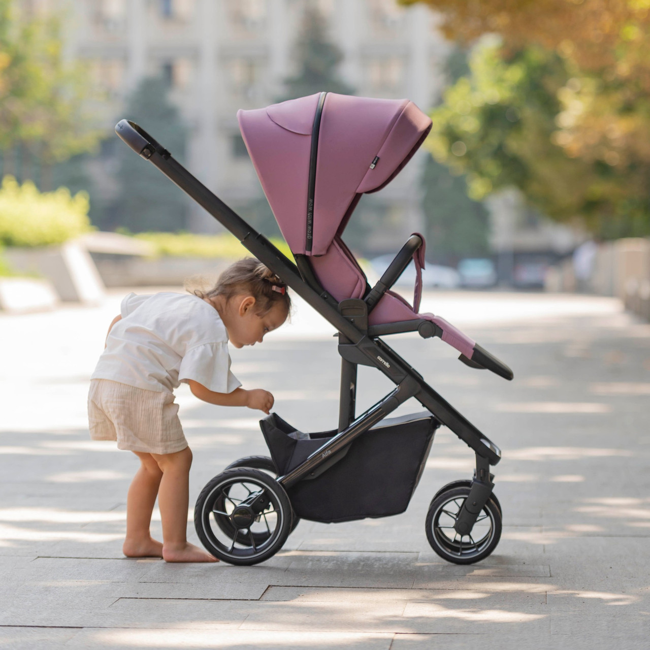Прогулянкова коляска Carrello Alfa BF CRL-5508 Rouge Pink реверсний блок від 6міс до 22кг