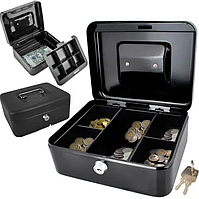 Металева чорна скарбничка для грошей Malatec 0822