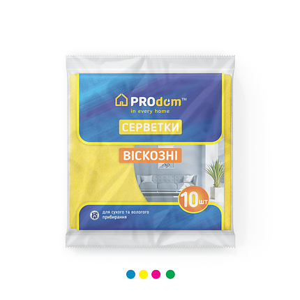 Серветки віскозні TM Prodom (10шт.), 45уп./ящ., фото 1