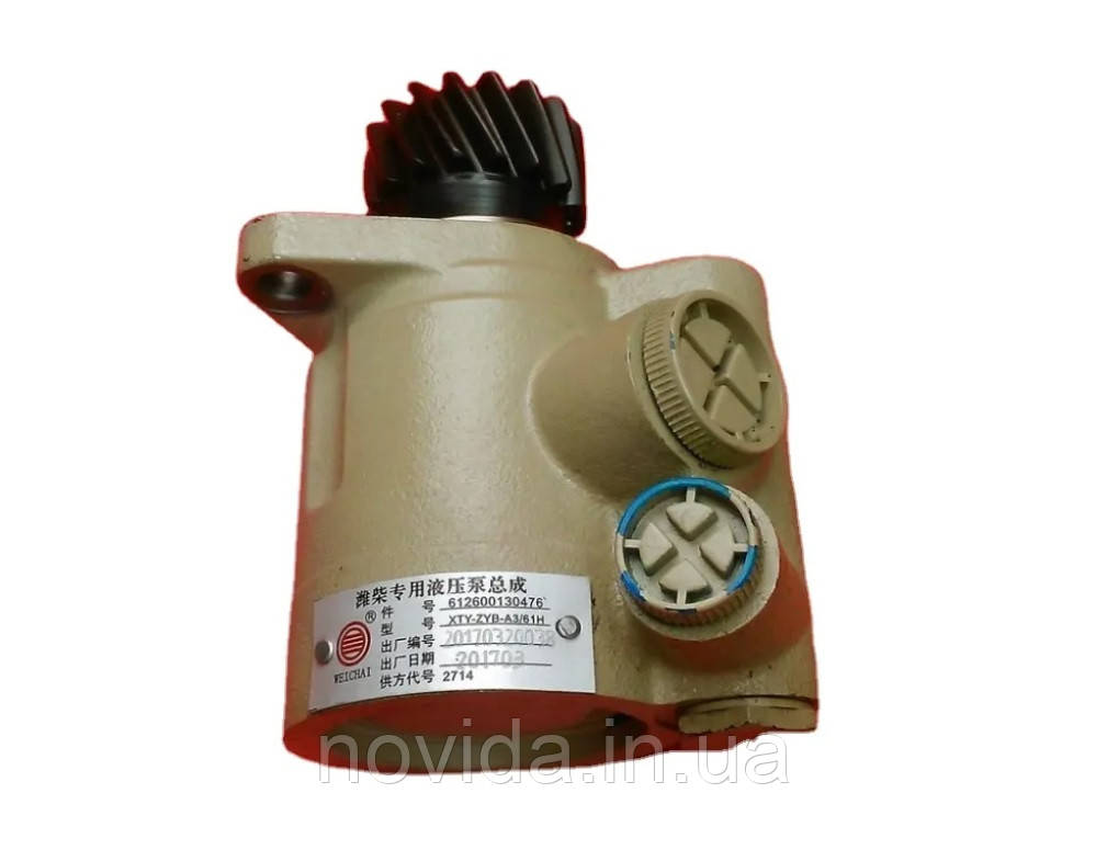 Насос ГУР WEICHAI WP10 (17 зубців) 612600130476