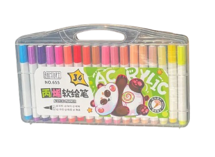 Набір для творчості акрилові маркери 36 кольорів Water color pen AND 655-36 Jw