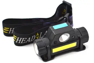 Акумуляторний світлодіодний налобний ліхтар Bailong Police BL 1898 Sensor S